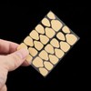 10 Sheets Double Side Yellow Clear Nail Glue Sticker for