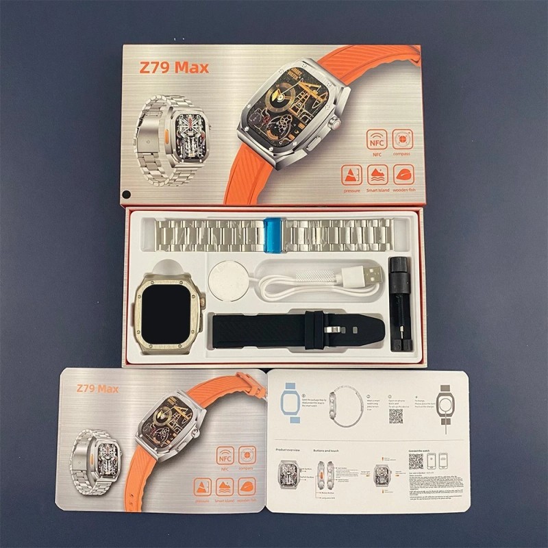 Smart Watch Waterproof Bluetooth Call Fitness Tracker Compass With 2