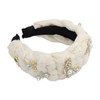Florate Big Wide Crystal Sequin Padded Headband for Women Chain