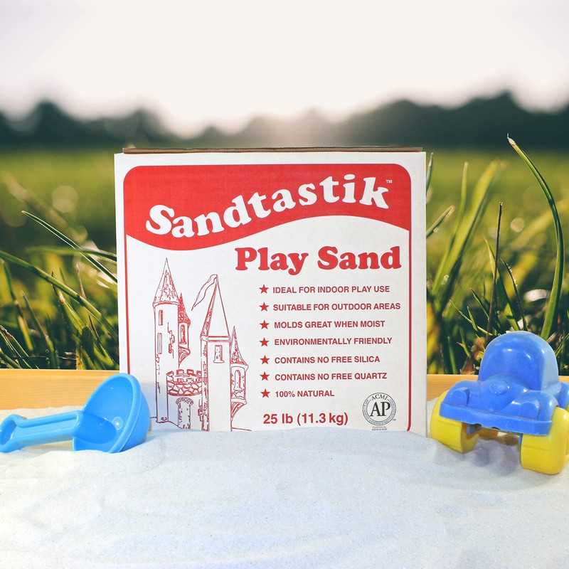 Sandtastik Sparkling White Play Sand, 25 lb (11.3 kg)