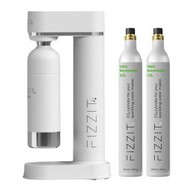 FIZZIT Spärklï Value Pack: Customize Your Hydration with Extra CO2 Gas Cylinders - White, 4 Pack