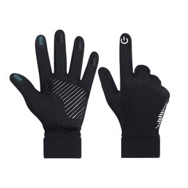 BOYSSPAA Winter Outdoor Gloves Waterproof and Warm Sports Touch Screen Gloves for Running Cycling Driving and Hiking Men fo Womens (L)