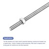 sourcing map 2Pack M8 x 150mm Fully Threaded Rod with