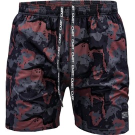 Combat Iron Men's Performance Training Shorts - 5.5” Inseam - Breathable, Quick Dry Mid Stretch Allowance with Mesh Inner Pockets (Copenhagen Camo, Small)
