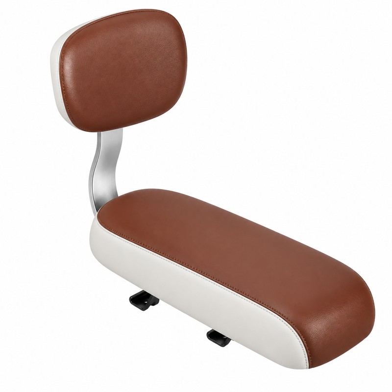 Rear Bicycle Child Seat with Backrest, Kids Bike Saddle for
