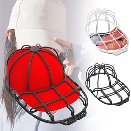 Percheros para Sombreros Baseball Cap Washer Hat Protector Anti-Deformation Protective Frame Washing Machine Tool Anti-Wrinkle Fit for Adult(Black)