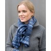 invero, Merino Scarf Pat, 100% Wool, jeans colour