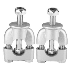 1 Pair Aluminum Alloy Motorbike Mount Riser 22mm Motorcycle Handlebar Fixed Clamps