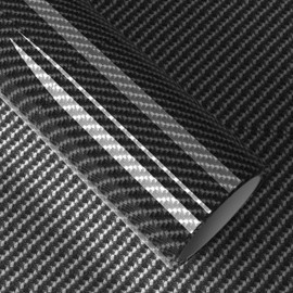 Car Vinyl Wrap 5D,Carbon Fiber Vinyl Wrap Black for Cars,Automotive Vinyl Wraps,Vinilo para Autos with Plastic Scraper 13ft x 1ft for Motorcycles,Laptops,Mobile Phones,PC Cases
