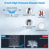 Hibbent All Metal Rain Shower Head, 8'' High Pressure Rainfall
