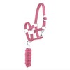 Halter Lead Rope Set with Snap Hook Adjustable Horse Halter