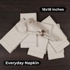 Linen Cloth Napkins 18x18 inch Set of 24 Natural with