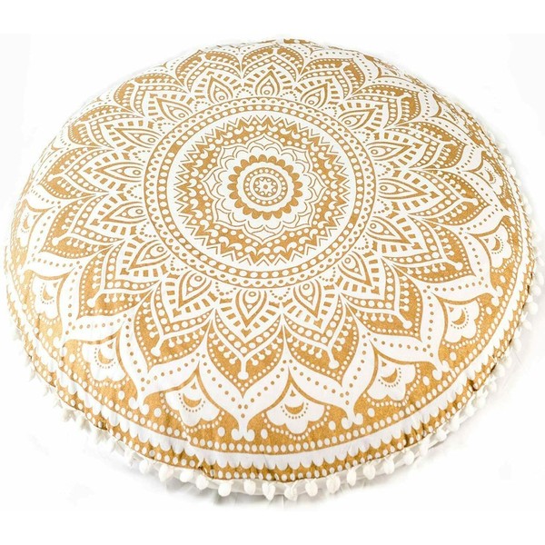 32" Mandala Large Floor Pillow Cover Meditation Cushion Seating Throw