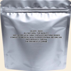 PRIORITY HEALTH AID CELERY SEED Powder The Freshest It Can Be Fresh Ground 100 V Capsules