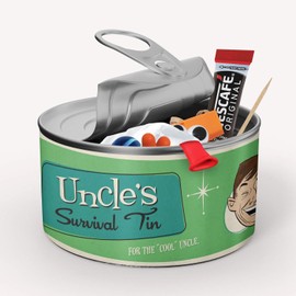 Father Fox - Retro Style Gift For Uncle - Novelty Survival Tin, Kit - Uncle's Birthday