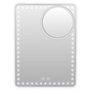 Floxite LED Lighted Tablet Mirror with 15X Magnification, Ultra Bright