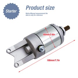 Hoypeyfiy 21163-1328 Motorcycle Starter Set SMU0278 41054082 Starter Motor with Relay Replacement for Kawasaki KVF 360 Prairie 2003-2008