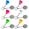 Operitacx Badminton Keychain Set Key Ring Decorations Shuttlecocks for Backpack
