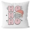 JIMOWANG Retro Pink Preppy Christmas Ball Throw Pillow Case Modern