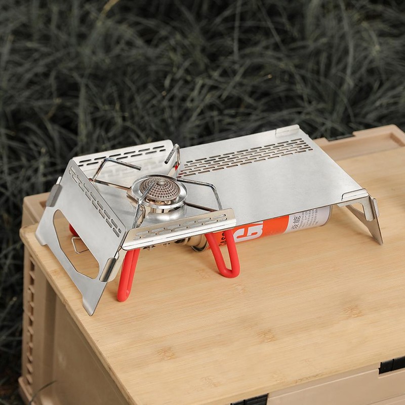 Portable Camping Table Heat Shield Gas Stove Stand Windshield Camping
