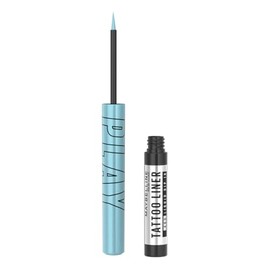 Maybelline Tattoo Liner Play Delineador de Ojos Líquido Ultra Preciso, Colores Vibrantes 48H, A Prueba de Agua, No Se Corre, Punta Extra Delgada, Tono Ride