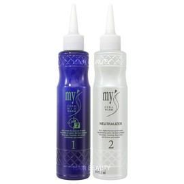 Iljin [일진] 마이스 세라 미드 웜PH7 155ml+165ml (30세트) 중성펌제 [10_뷰티블랙미로파마보(B/T139)1장] [Iljin] Myceira Mid Warm PH7 155ml+165ml (30 sets) Neutral Perm Solution [10_Beauty Black Miro Perm (B/T139) 1 sheet]