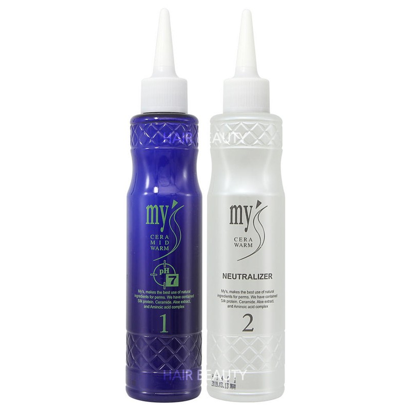 Iljin [일진] 마이스 세라 미드 웜PH7 155ml+165ml (30세트) 중성펌제 [10_뷰티블랙미로파마보(B/T139)1장]