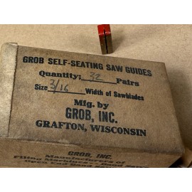 Grob PAIR Grob Self-Seating Band Saw Guides .025 3/16″ Alum Bronze (Red) S1148A