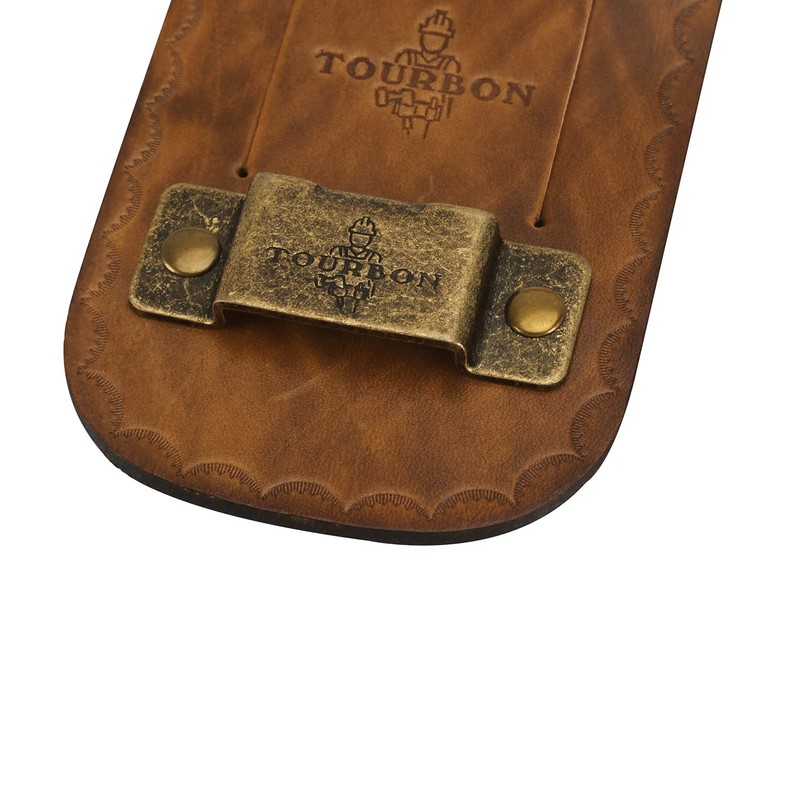 Tourbon Vintage Leather Tape Measure Holder for Belt (Pack of