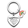 Funny Neighbour Gifts Keyring Gift for Neighbours Keepsake for Friends