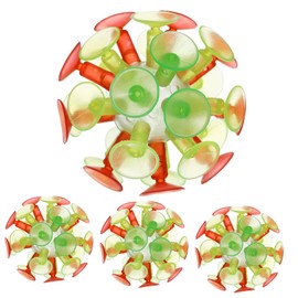 Vaguelly 4Piezas Juguetes de Succión para Niño Niña de Ventosa Multicolores Juguetes Interactivos Luminosos para Fiesta Divertido para Niño Niña