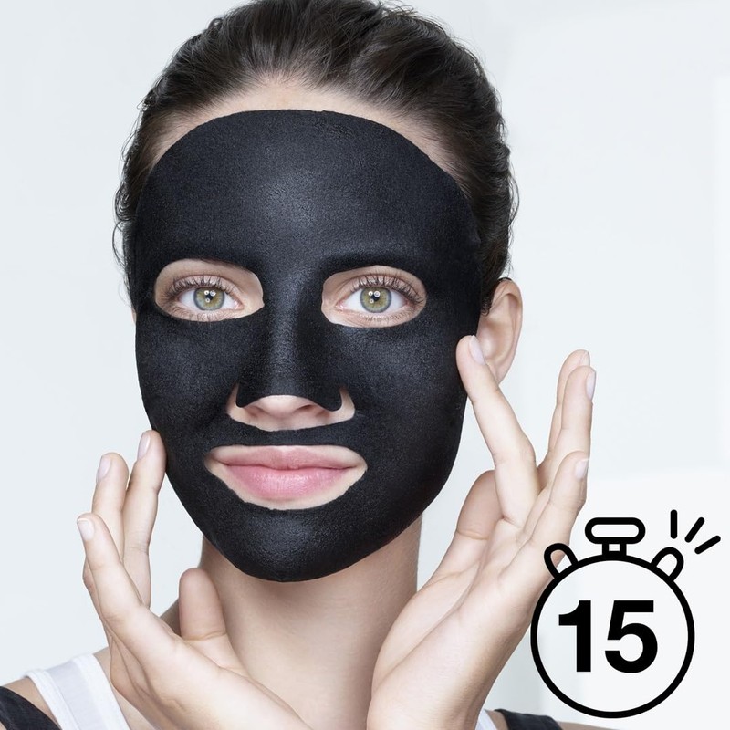 Garnier Pure Charcoal And Black Tea Sheet Mask, Purifying And