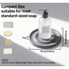 Diatomite Soap Dish, Quick Dry Absorbent Soap Holder, Round, White