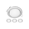 ledscom.de Zobe GX53 LED Recessed Spotlights Round Matt Chrome 6.105