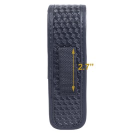 TAFTACFR Molded Flashlight Pouch Tactical Flashlight Holster with Hidden Snap Flash Light Case for Duty Belt