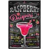Raspberry Daiquiri Rum Cocktail 20 x 30 cm House Bar Party Cellar Decorative Tin Sign 137
