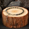 Casvia Men’s Lava Textured Hematite Bracelet - Handcrafted Original Design