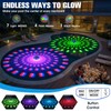 LanPool Solar Floating Pool Lights with Digital Pool Thermometer,Solar Powered