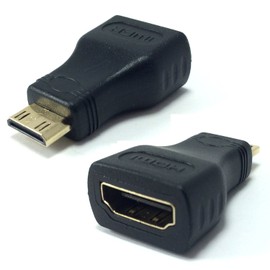 Mini HDMI (Type C) to Standard Female HDMI (Type A) Adapter Converter for Connecting Nikon D7100 Camera to TV, HDTV, LCD, Plasma, Monitor with HDMI Port Mini HDMI (Type C) to Standard Female HDMI (Type A) Adapter Converter for Connecting Alcatel OneTouch