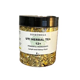 UTI Cystitis Herbal Tea Suskomega 12+ Powerful Ingredients (8 oz container)