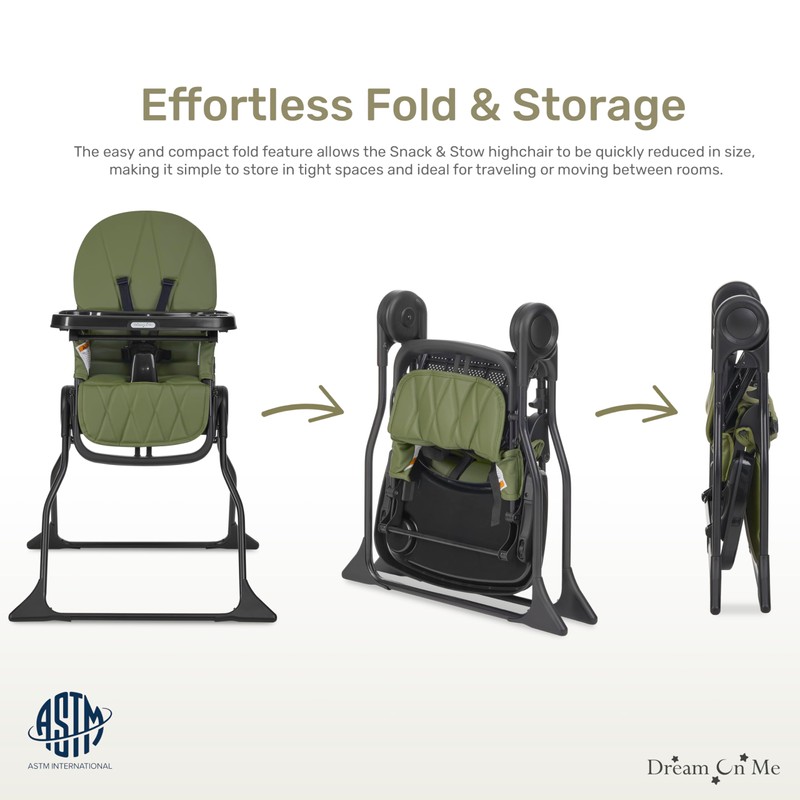 Dream On Me Snack & Stow High Chair