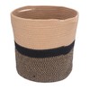 Woven Laundry Basket Cotton Rope Multifunctional Clothes Storage Hamper with