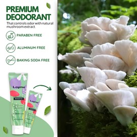 Loynu_Mushroom Fresh Whole Body Deodorant Lotion for Women and Men - Premium Natural Deodorant - Deodorant for Long-Lasting Odor - Deodorant without Aluminum, Paraben & Baking Soda (1.76 oz, Tube)