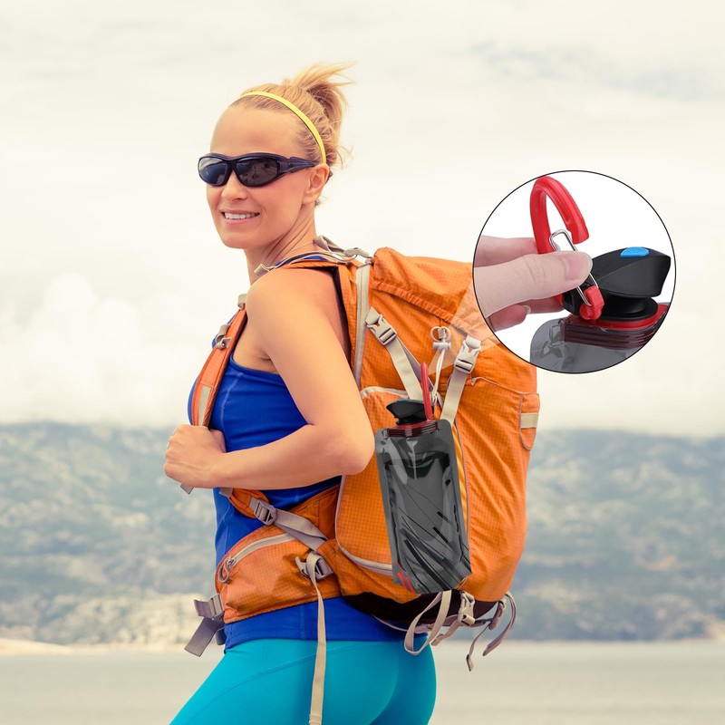 LEMONSTONE Foldable Water Bottle, Pack of 2, 700 ml, Reusable