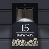 Custom Signs Solar Illuminated Modern Anthracite House Number Sign 24cm