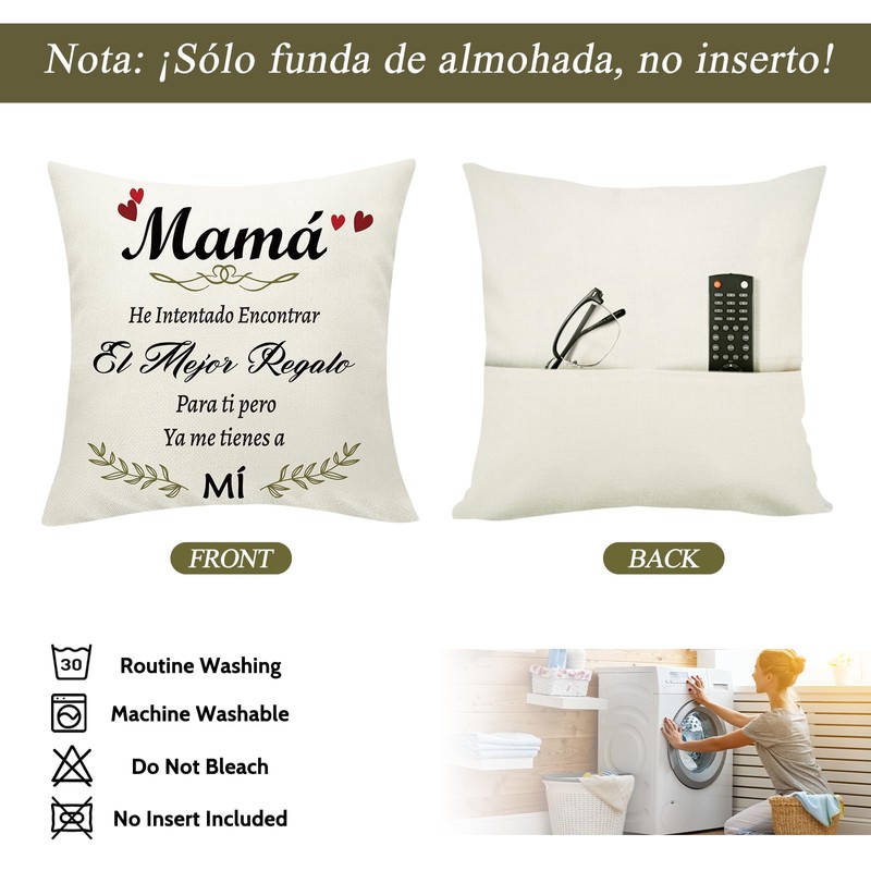 Sunia Funda de cojín 45 x 45 cm Regalos para