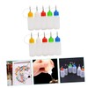 Mobestech 4sets Craft Glue Precision Tip Squeeze Bottle Plastic Oil