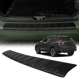 Hugeek Rear Bumper Protector Compatible with Subaru Crosstrek 2024-2026 2027 Car Accessories ABS Plastic Material Matte Black Non-Slip Scratch-Resistant Trunk Door Protector
