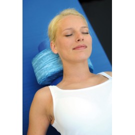 Sissel 310101 Pilates Roller, Unisex – Adulto, Blu Marmorizzato, 25.5 x 14 x 12 cm