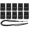 SanDisk 16GB (10 Pack) Ultra Fit USB 3.2 Mini Flash